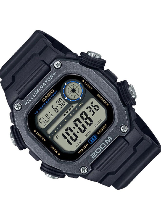 CASIO Men Watch Digital Easy Read Wide LCD Clear Dial Resin Band DW-291HX-1AVDF  - Image 2
