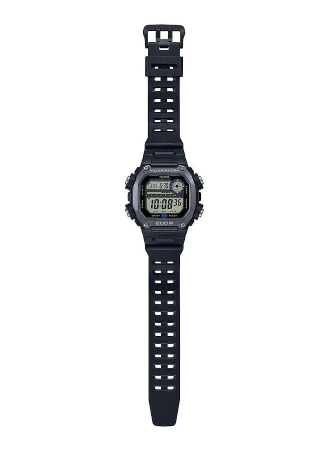 CASIO Men Watch Digital Easy Read Wide LCD Clear Dial Resin Band DW-291HX-1AVDF  - Image 4