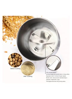 Tradeo High-Speed Electric Stainless Steel Grinder for Cereals, Corn, Flour - Efficient Pulverizer Powder Machine Ideal for Dry Spice, Herbs, Grains  - Image 5
