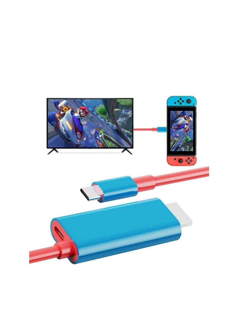 SYOSI Portable Switch Dock  USB Type C to HDMI Conversion Cable for TV Docking Mode on Switch, Steam Deck, Samsung Dex Station, and S21S20Note20TabS7 4K for Travel  - Image 1