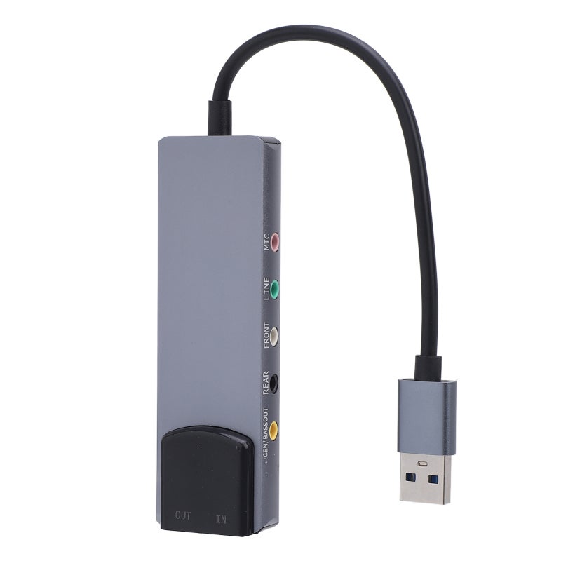 External Sound Card: 5.1/7.1 Channel, 48KHz High Sampling Rate, Intelligent Noise Reduction, Wide System Compatibility - USB Adapter for HTPC, Karaoke, Home Theater Entertainment, Win & Vista Users - Image 5