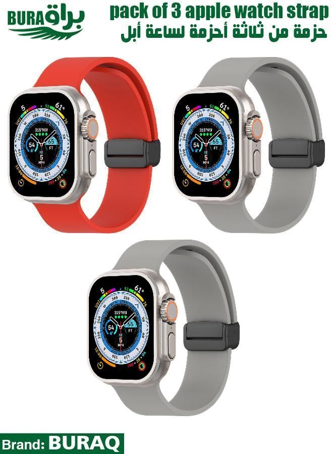 Apple Watch Band Strap For Apple Watch Ultra 2/Ultra 49mm, Series 10 46mm, 9/8/7 45mm, SE2/SE/6/5/4 44mm, 3/2/1 42mm