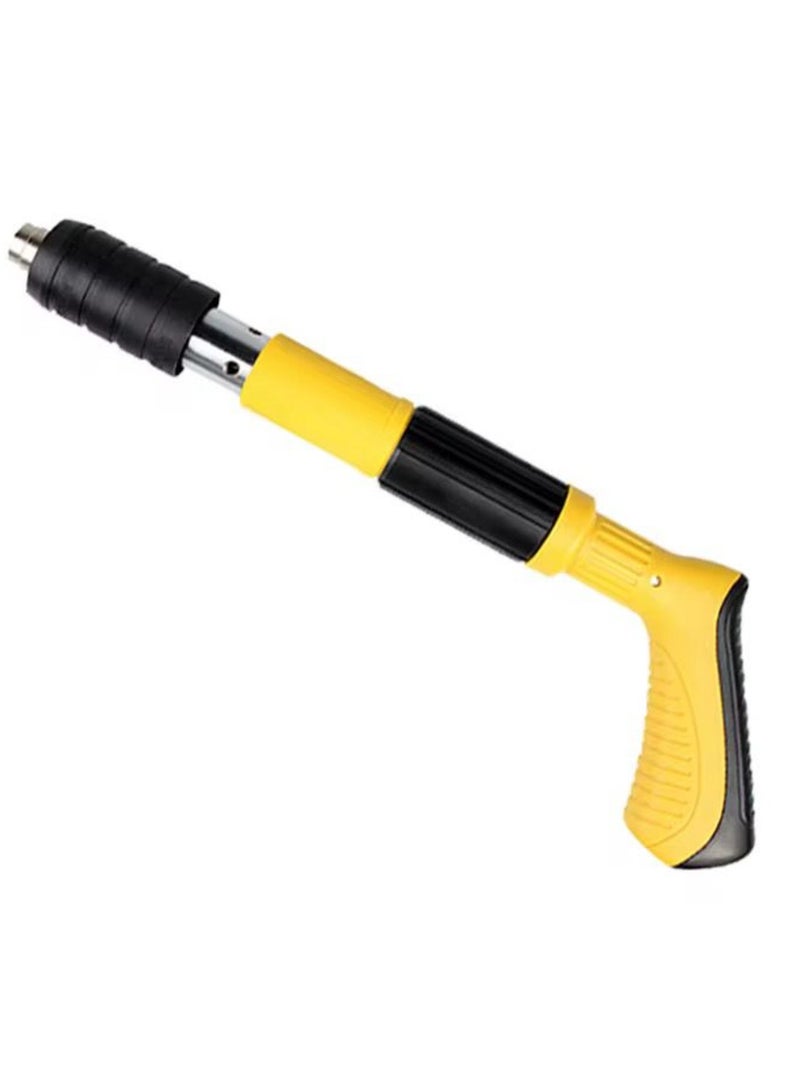 Tradeo Professional Nail Gun with Silencer, One-Handed Operation, Automatic Slag Removal, Yellow and Black - Image 1