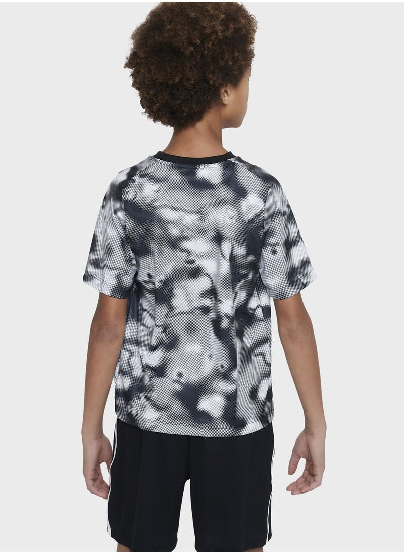 Nike - Kids All Over Printed Dri-Fit Multi T-Shirt - Image 1