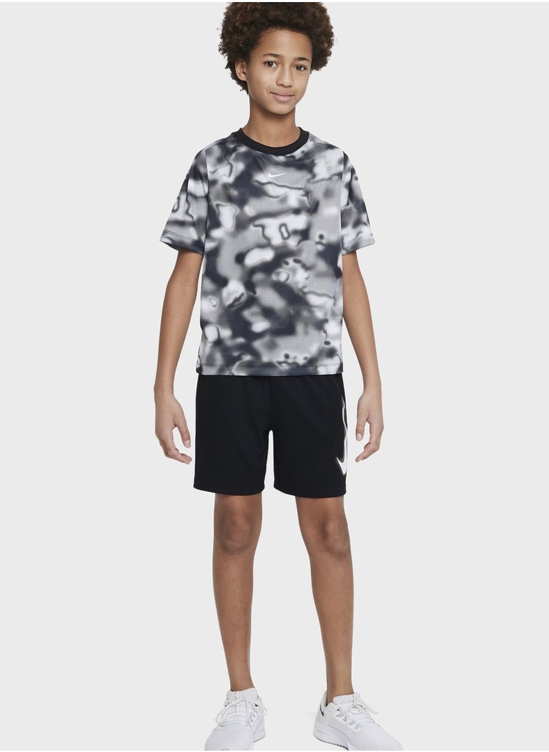 Nike - Kids All Over Printed Dri-Fit Multi T-Shirt - Image 1