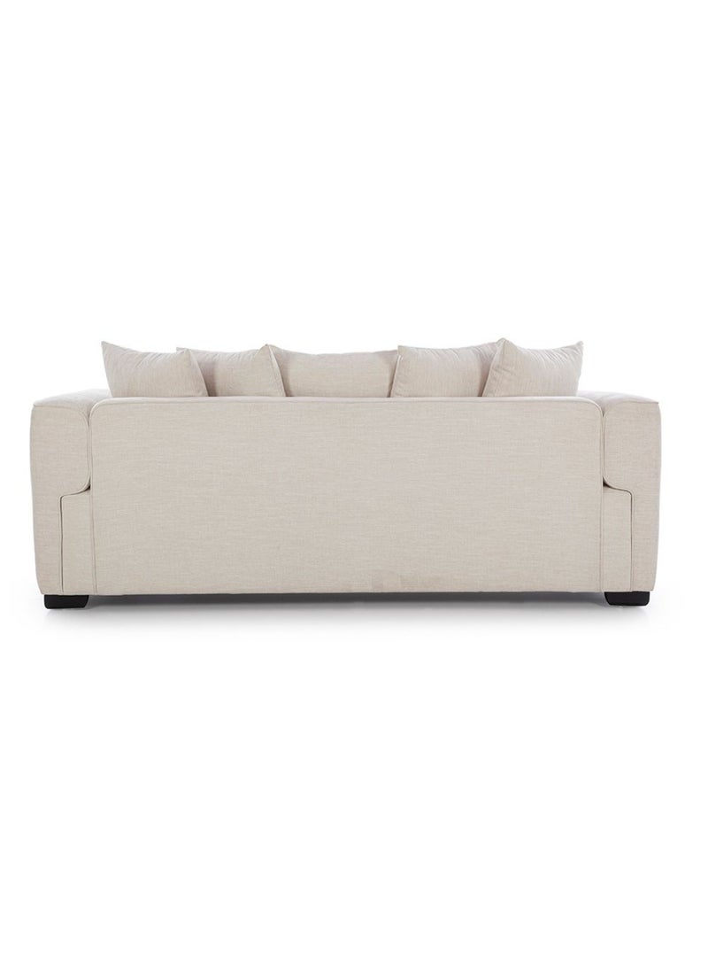 DANUBE HOME Camelle 3 Seater Fabric Sofa 3 Seater Sofa | Modern Design Three Seat Sofas | Comfortable Living Room Furniture L230xW100xH92cm - Tulle White  - Image 3