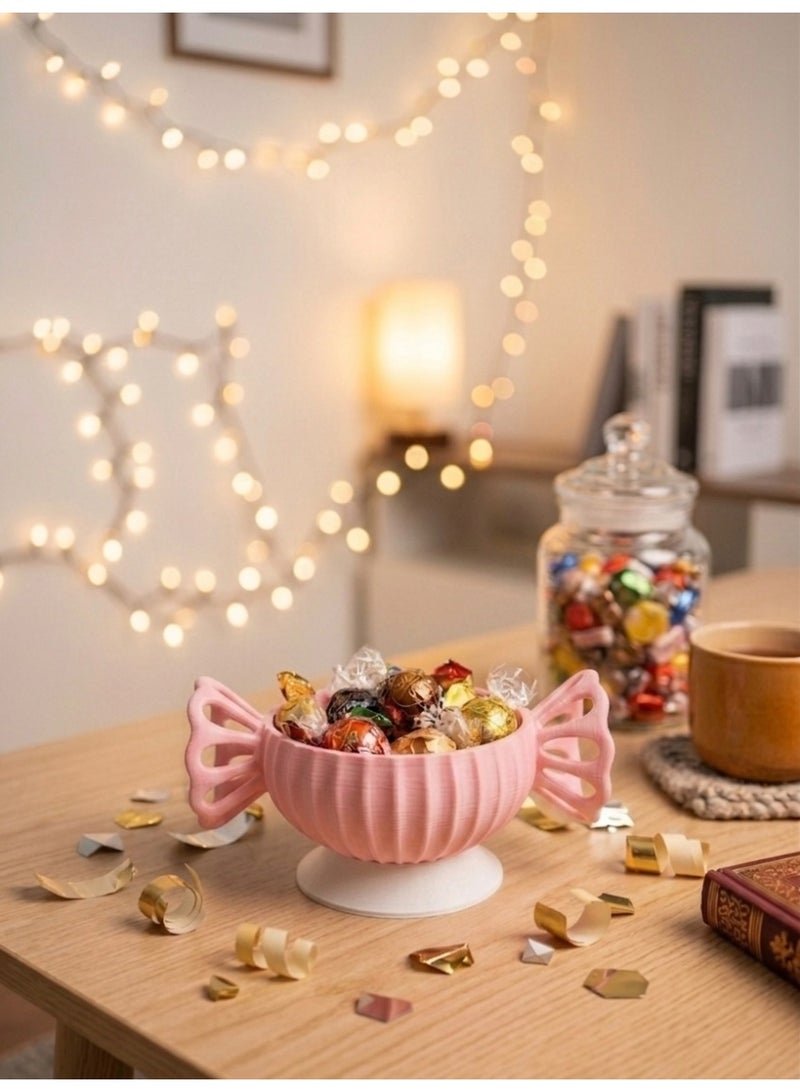 3D BROTHERS Candy-Shaped Serving Bowl with Stable Base – Elegant Single Piece - Image 1