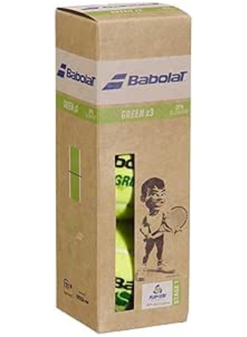 Babolat BABOLAT TENNIS BALLS GREEN X3 501066