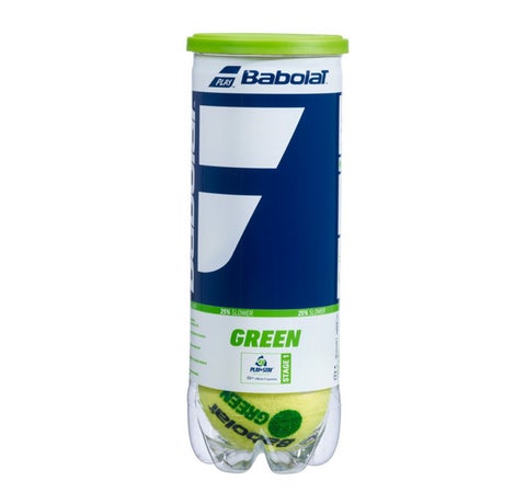 Tennis Balls Green X3  Stage 1 Itf Approved  Intermediate Training Balls