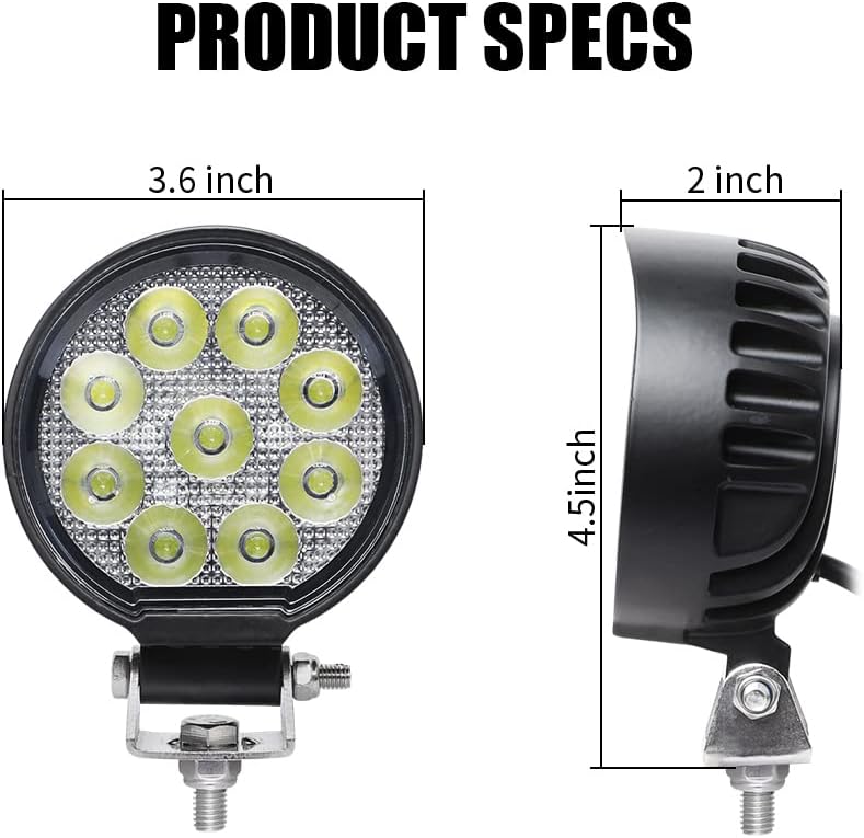 Exzeit 3.5'' LED Fog Light with Spot Beam, 18W LED Light Pod for Off Road & Driving - Image 3
