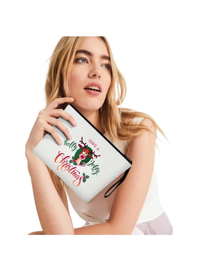 PRINTSHOP4ME Christmas Cosmetic Bag-Makeup Bag-Full Zipper Pouch-Christmas Gift For Makeup Lovers-Gift For Christmas - Image 4