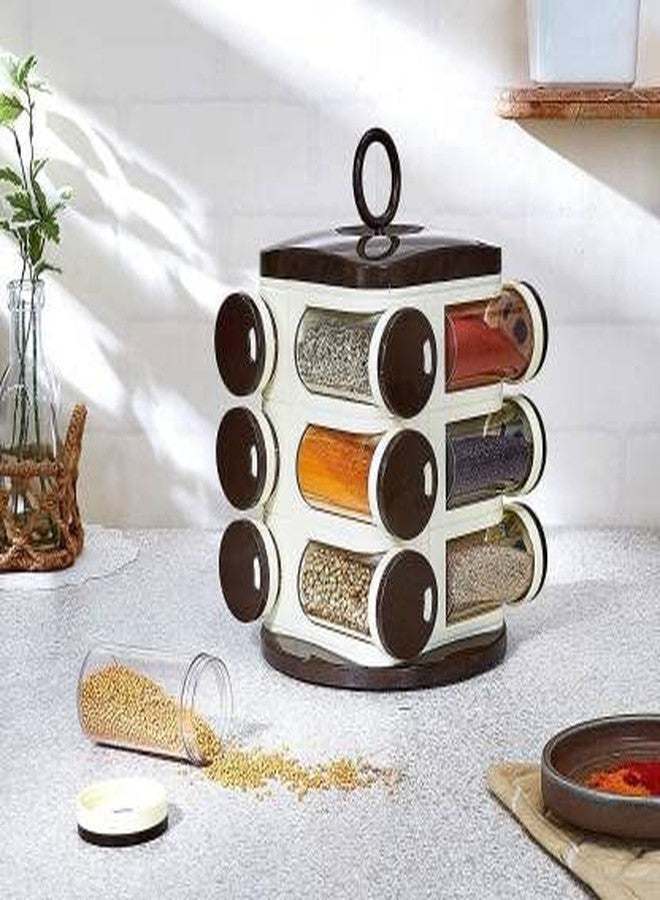 Cospex Masala Rack Set, 12 Pcs Set 360 Degree Spice Kit For Kitchen Commodity Great Gifting Option (Multicolor) - Image 4