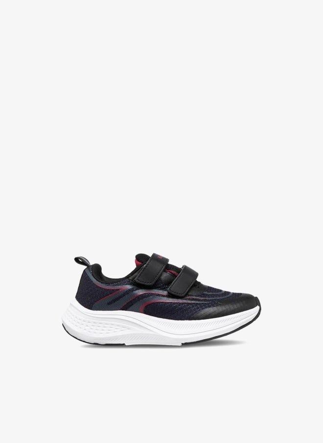Kappa Boys' Textured Sports Shoes with Hook and Loop Closure - Image 1