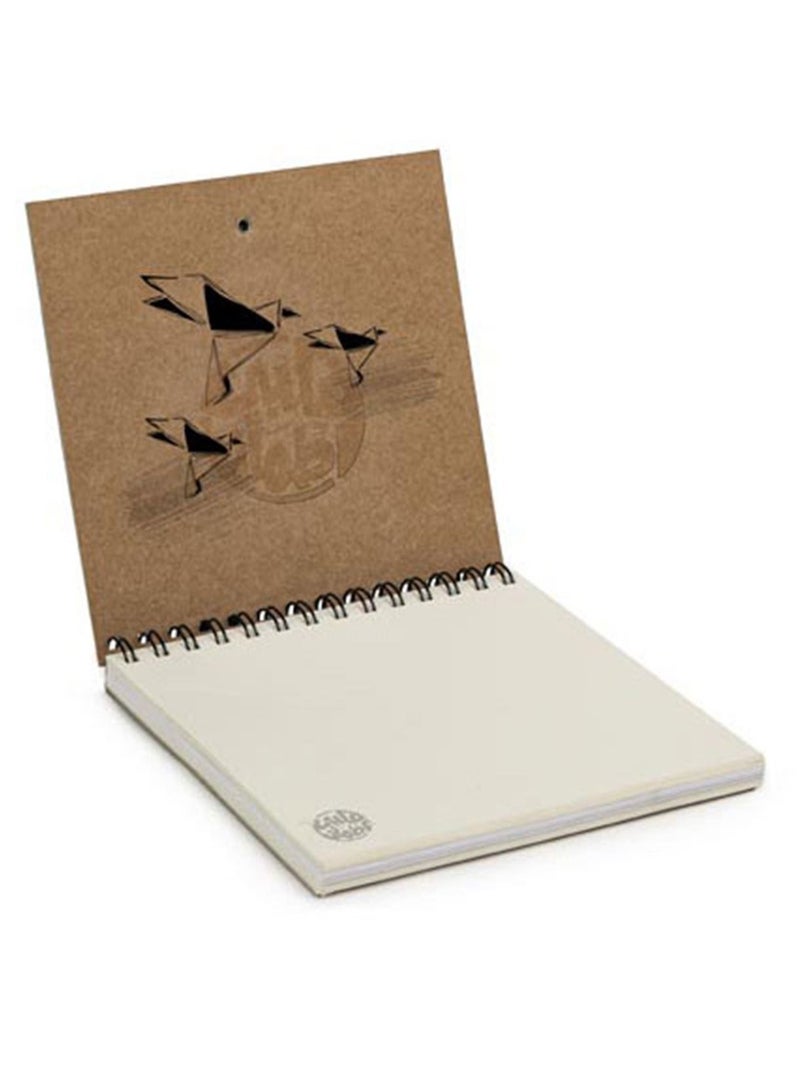 Qalby Etmaan Spiral Sketch Book for Drawing and Good for memos 100 Sheets with Hard cover - Image 2