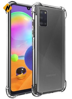 هوها Samsung Galaxy A31 Cover Cover Cover Strock Excorption Wumper Soft Prapparent (Clear)  - Image 1