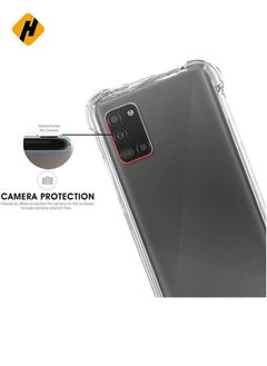 هوها Samsung Galaxy A31 Cover Cover Cover Strock Excorption Wumper Soft Prapparent (Clear)  - Image 3