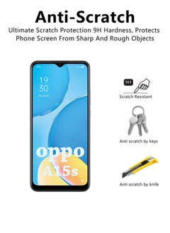 Generic 2 Pack Tempered Glass Screen Protector For Oppo A15s - Black  - Image 2