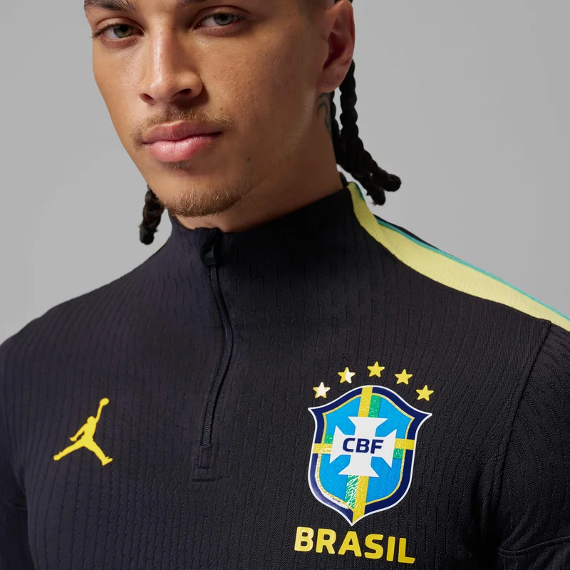 Jordan Black Men's Brazil 2026 Strike Elite Dri-FIT ADV Football Drill Top for Men | Best Price UAE