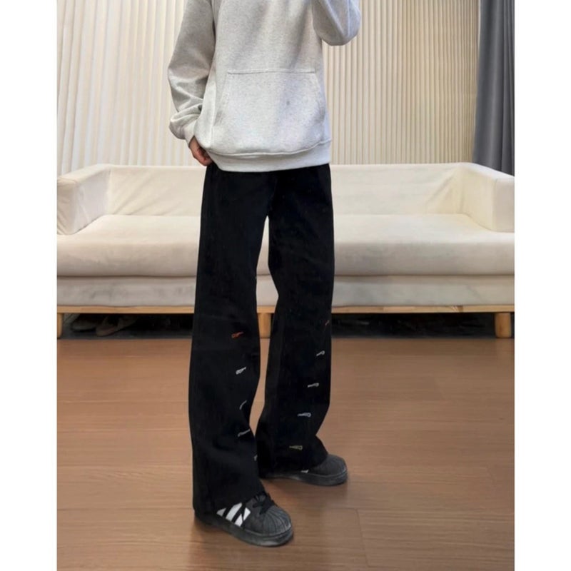 Unisex Casual Daily Denim Jeans - Image 1