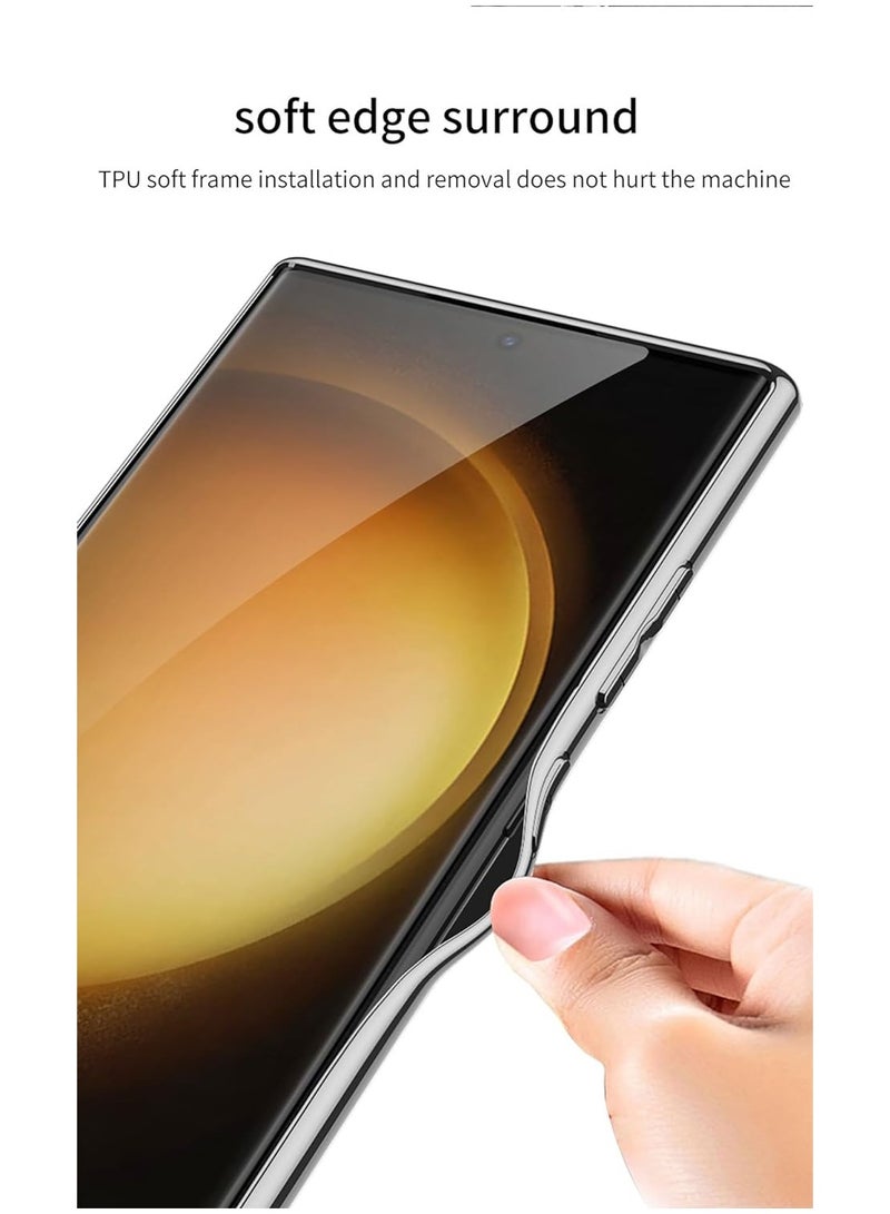 general Case Compatible with Samsung Galaxy S24 Ultra Case Electroplated TPU Frame and Back Leather Cover Slim Shockproof Case for Galaxy S24 Ultra - Image 4