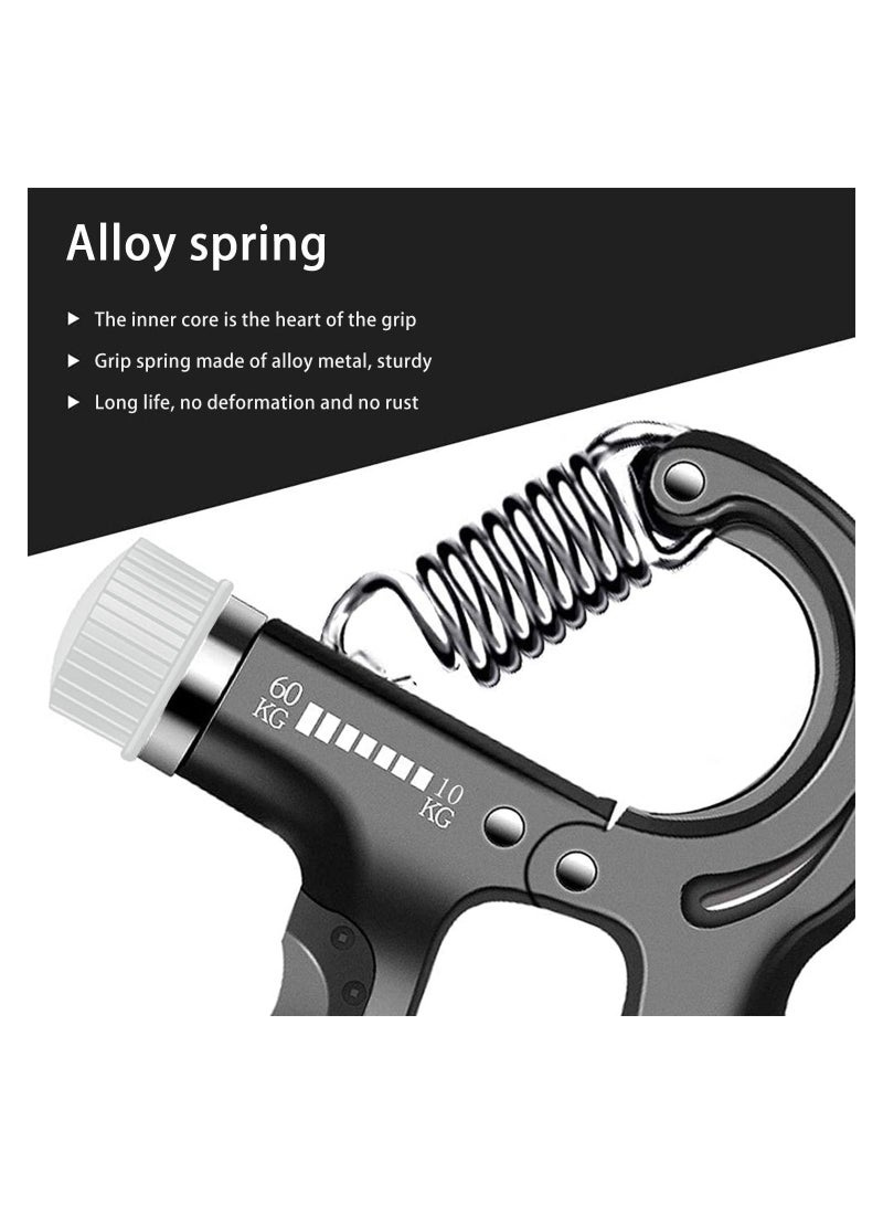 Adjustable Digital Hand Grip Strengthener With Counting Function Finger Trainer for Muscle Building Restoring Injuries and Stress Relief - Image 4