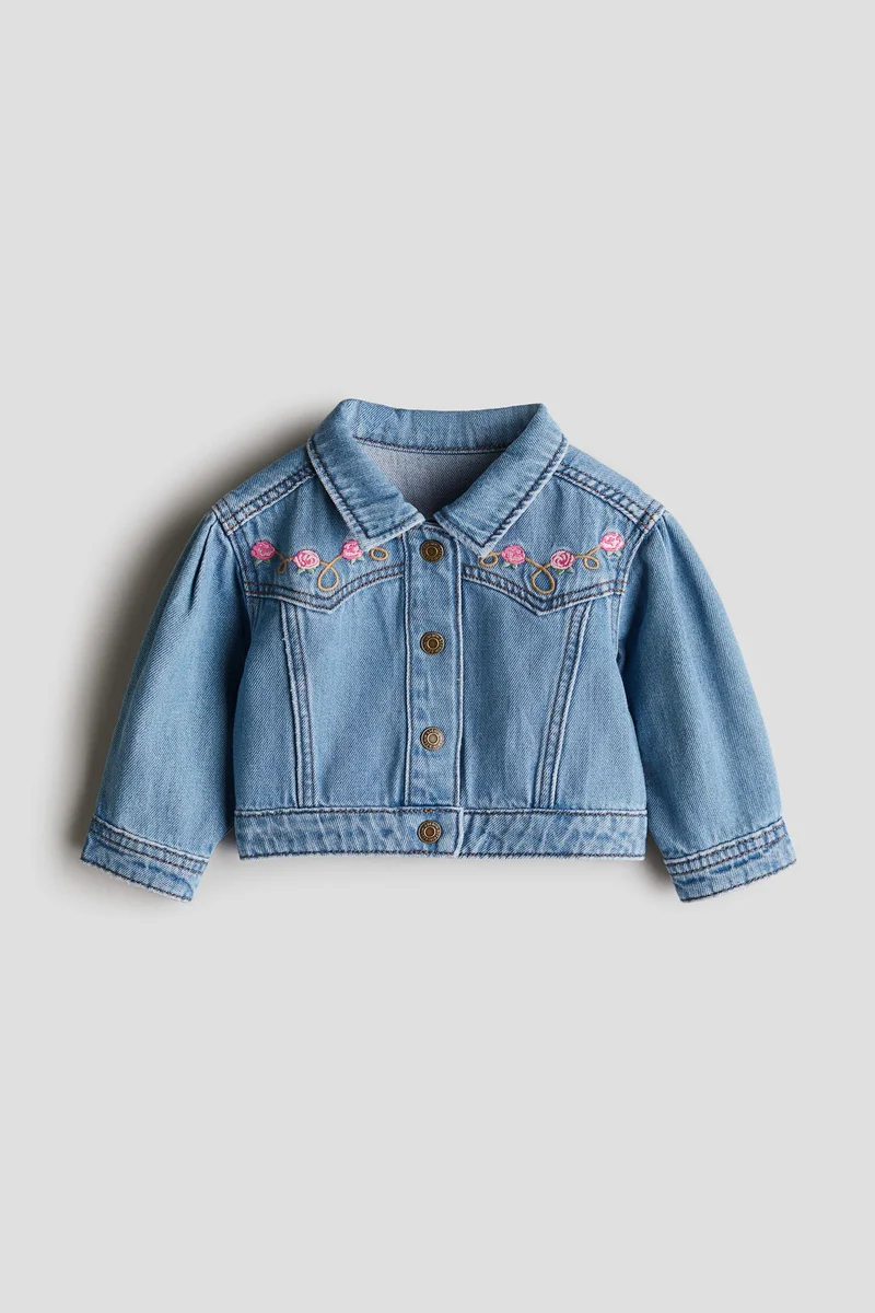 H&M Embroidery-detail denim jacket