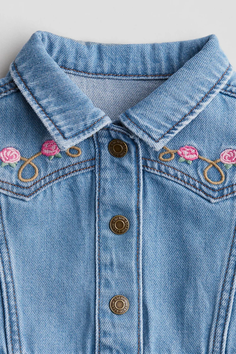 H&M Embroidery-detail denim jacket