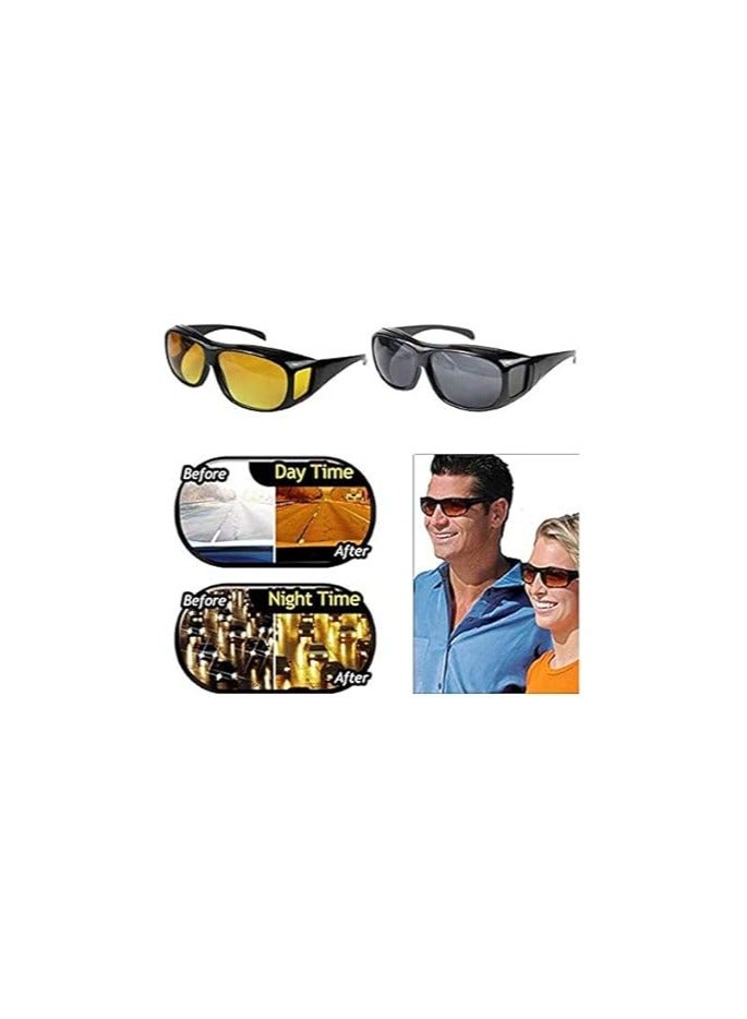 2 PCS Night Vision Driver Goggles Unisex HD Vision Sun Glasses Car Driving Glasses UV Protection Polarized Sunglasses Eyewear - Image 4