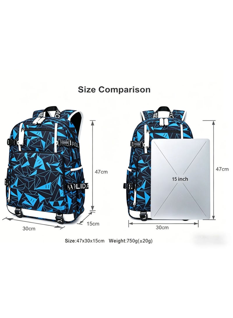 أوليدا حقيبة ظهر مدرسية للسفر للرجال والنساء - حقيبة ظهر جامعية خفيفة الوزن مزودة بجيب للكمبيوتر المحمول - Image 3