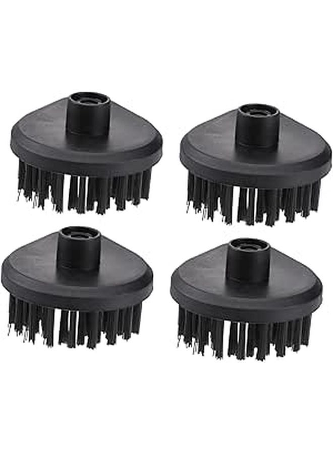 4pcs Steam Brush Head Replacement Accessories for Bathroom Tile Upholstery Kitchen and Carpet Surfaces - Image 1