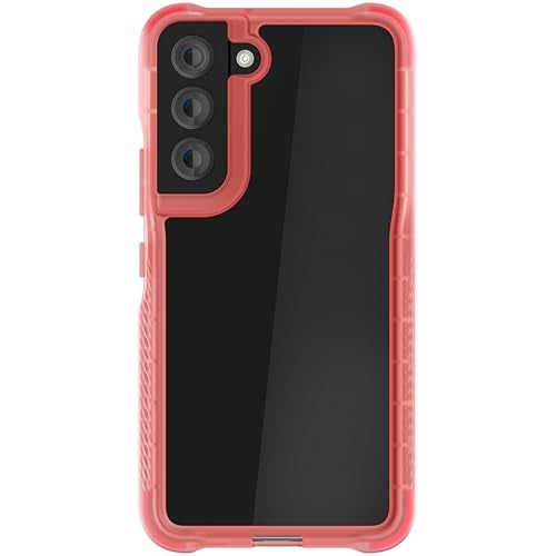 Ghostek COVERT Clear Pink Samsung S22 Case for Women Premium Protective Phone Cover Screen and Camera Lens Protection Wireless Charging Compatible Thin Designed for 2022 Galaxy S22 5G (6.1inch) (Pink) - Image 1
