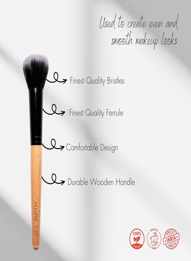 ألور فرشاة مكياج بودرة دائرية من Allure® لمجموعة أدوات المكياج الاحترافية - Image 2