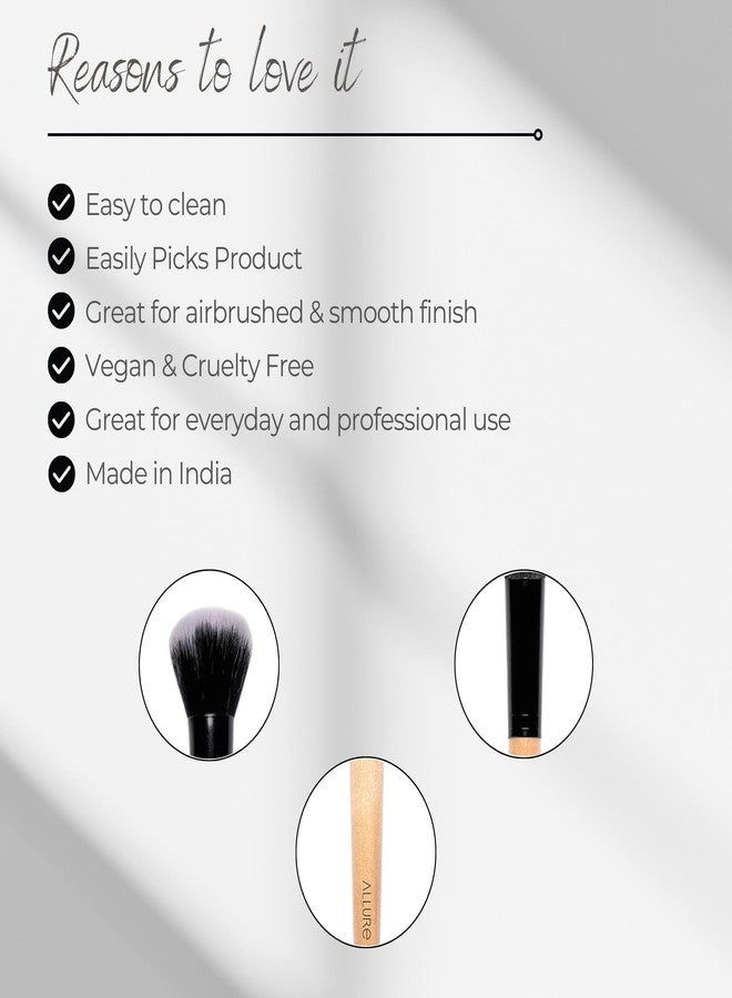 ألور فرشاة مكياج بودرة دائرية من Allure® لمجموعة أدوات المكياج الاحترافية - Image 3