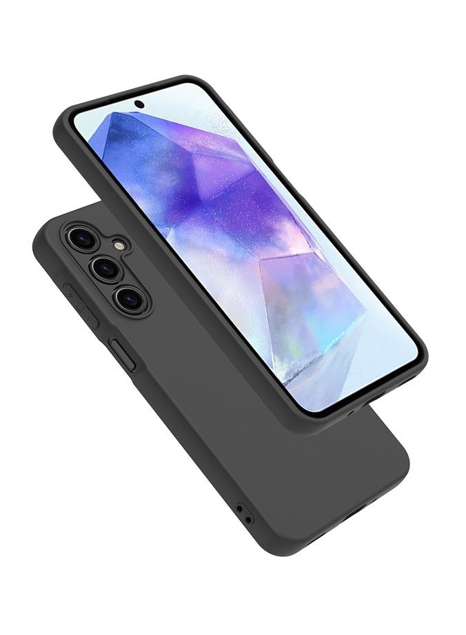 【1+1+1 Sets】for Samsung Galaxy A16 Case & Screen Protector & Magnetic Ring Holder Frosted Pudding Material TPU Cover with Tempered Glass Screen Protector,Ring Holder Suitable for Car Magnetic Attraction - Image 2