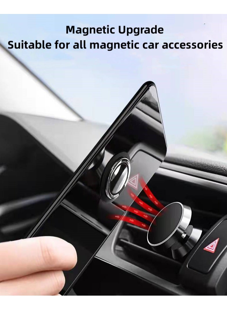 【1+1+1 Sets】for Samsung Galaxy A16 Case & Screen Protector & Magnetic Ring Holder Frosted Pudding Material TPU Cover with Tempered Glass Screen Protector,Ring Holder Suitable for Car Magnetic Attraction - Image 4