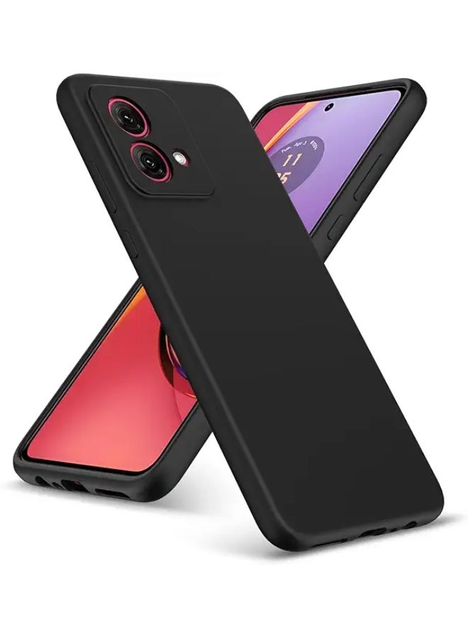 Protective Cover For Motorola G84 , Slim Fit  Soft Back TPU Case Flexible Silicone Cover Compatible For Motorola G84 - Black
