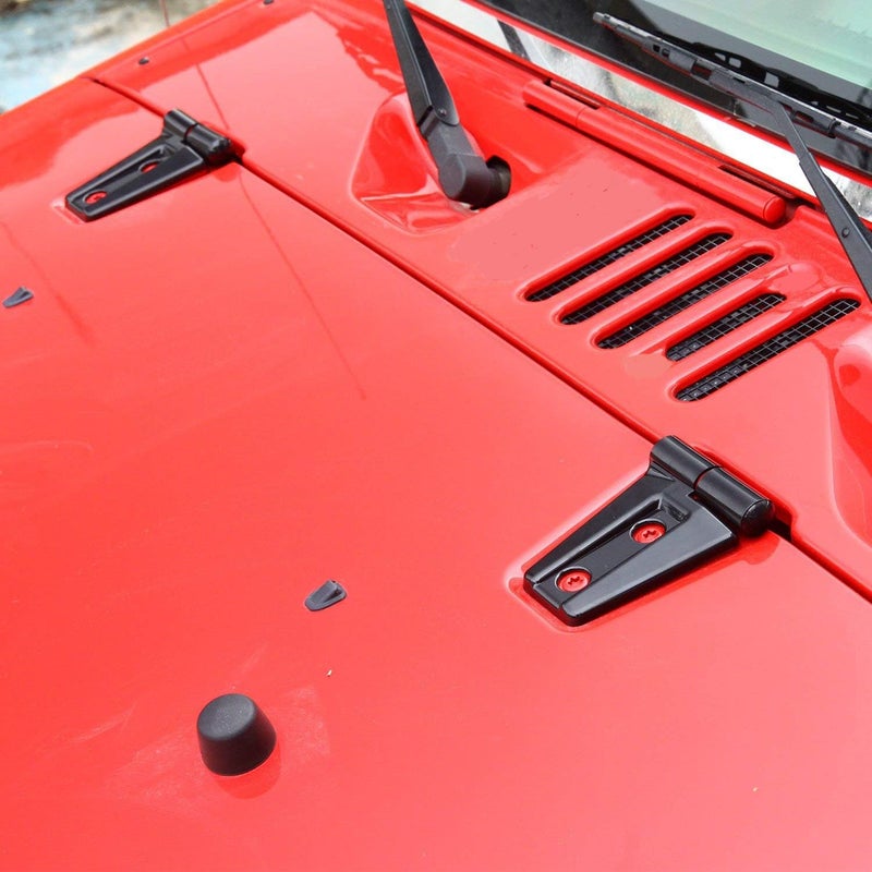 غطاء مفصل غطاء غطاء 2PCS لجيب رانجلر JK غير محدود 20072018 أسود