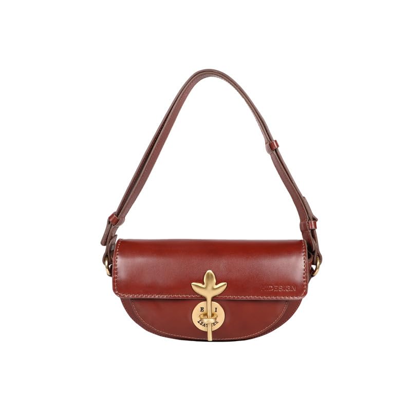 Hidesign Preserve 03 Handcrafted Genuine Leather Small Casual Tan Women's Office Handbag, Shoulder Bag - Image 2