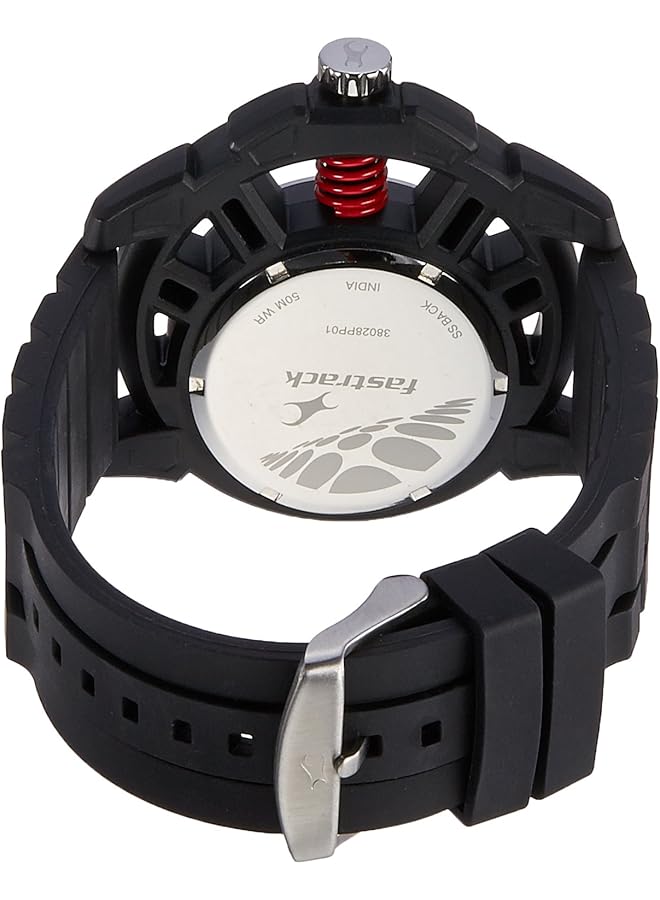 فاستراك ساعة كاجوال للرجال أنالوج سيليكون 38028Pp01 - Image 2