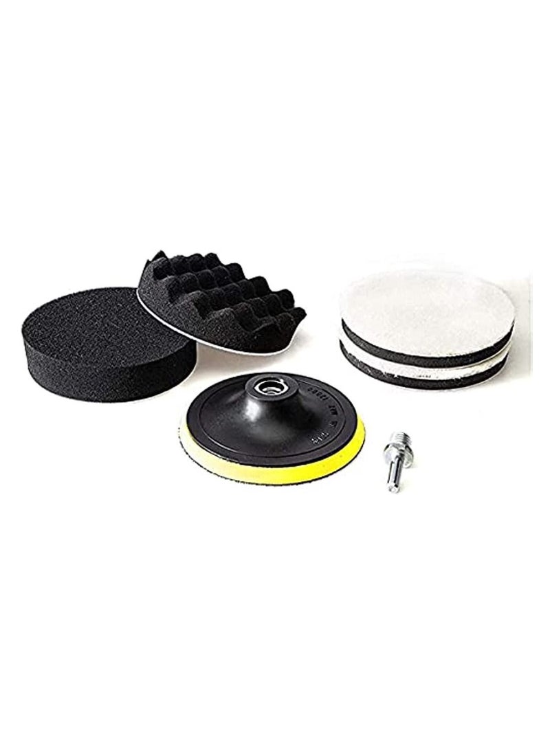 OIMG Polishing Pads Polishing Sponge Pad Car Polishers Wool Buffers Polishing Pads Professional Car Polishers Set Kit With M14 Drill Adapter-125mm 5inch - Image 2