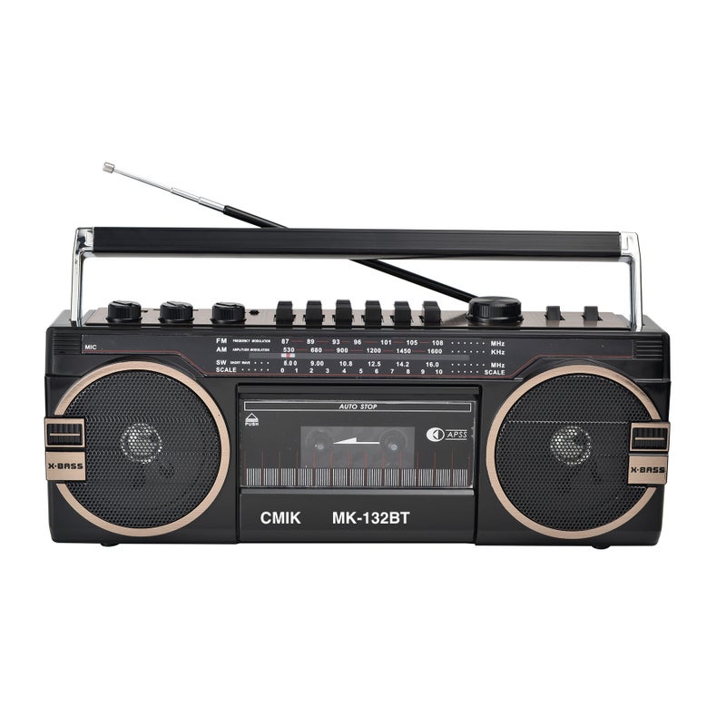 80S Old-Fashioned Retro Tape Radio Portable Radio Cassette Machine Stereo Multi-Function Recorder - Image 1