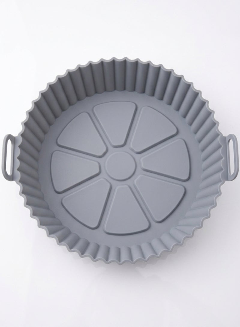 Silicone mold for air fryer – the magic solution for a clean kitchen and healthy, crispy food – gray color