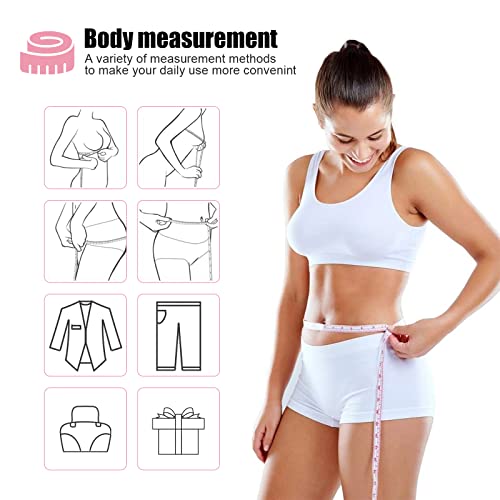 BUSHIBU Tape Measures Retractable, Fabric Measuring Tape, 60 Inch Small Sewing Tape Measure for Craft Nursing Medical Travel(3 Pack/Green,Blue,Pink) - Image 5