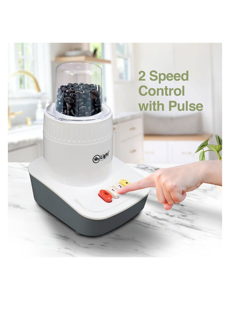 Mr. Light Mr.Light 600W Powerful Motor Multi-functional 2 in 1 Blender,Mixer Grinder with 2 Speed & Pulse Option,Stainless Steel Blades,1.6L Blending Jar - Image 4
