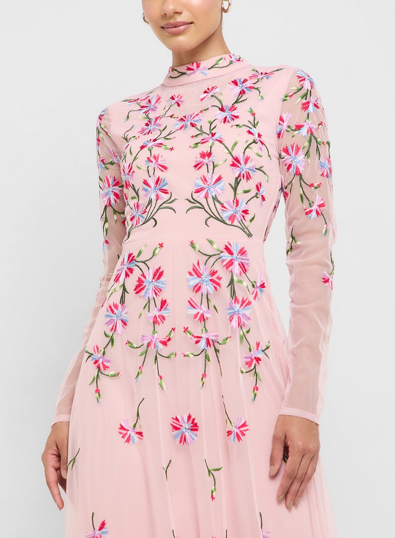 Frock and Frill Embroidered Maxi Dress - Image 3