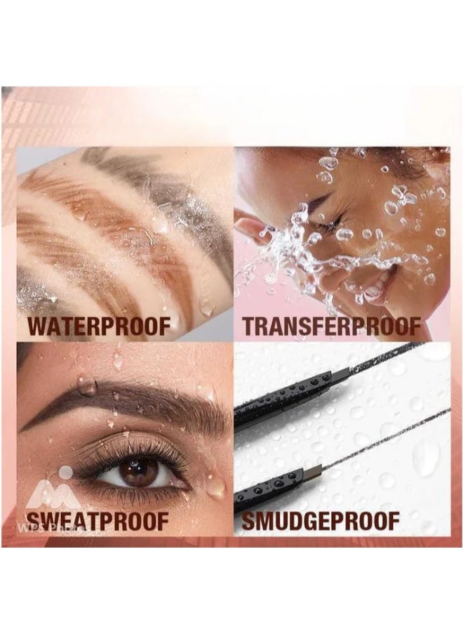 OTWOO O.TWO.O 3-in-1 Eyebrow Pen – Pencil, Brush & Scraper for Perfect Brows (#3, ASH BROWN) - Image 4