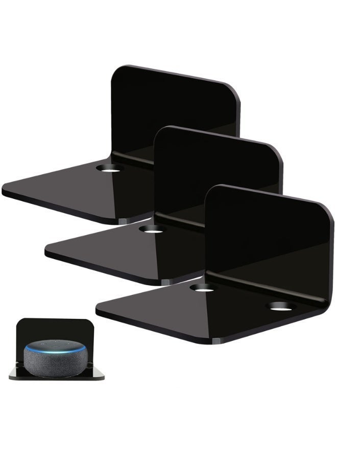 kissun Kissun Acrylic Floating Wall Shelves Set Of 3 Z71718F4BE291392194CBZ