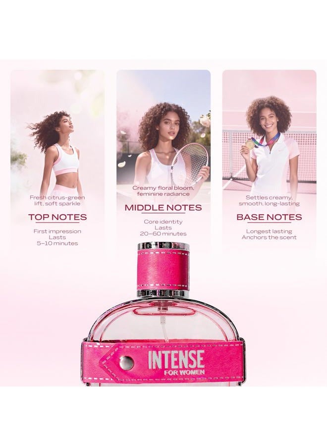 sapil Intense for Women Eau De Toilette 100ml, Affordable Luxury Perfume, Floral Fragrance with Orange, Green Top Notes, Bold Blend Perfumes for Women - Image 4