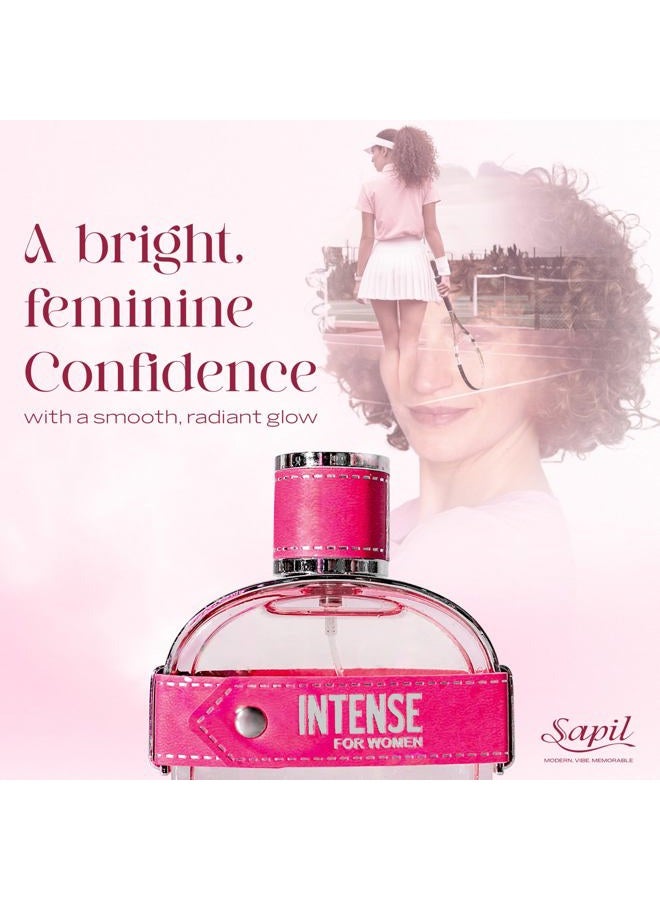 sapil Intense for Women Eau De Toilette 100ml, Affordable Luxury Perfume, Floral Fragrance with Orange, Green Top Notes, Bold Blend Perfumes for Women - Image 3