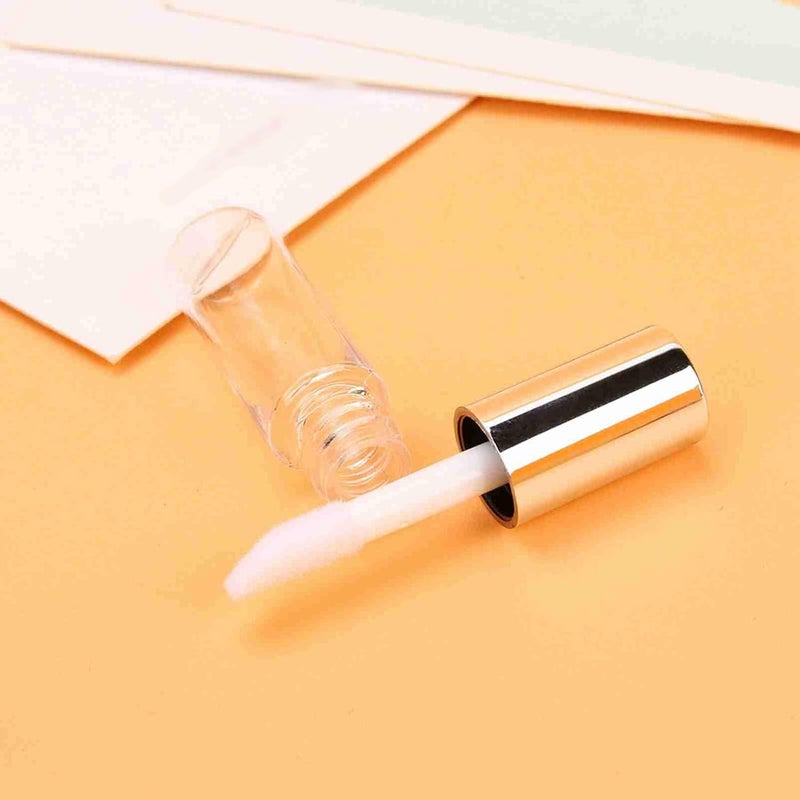 45 Pcs Empty Lip Gloss Tubes, 1.2ml Clear Refillable Lip Balm Bottles Leak Proof for Travel, PET Plastic Cosmetic Containers - Image 2